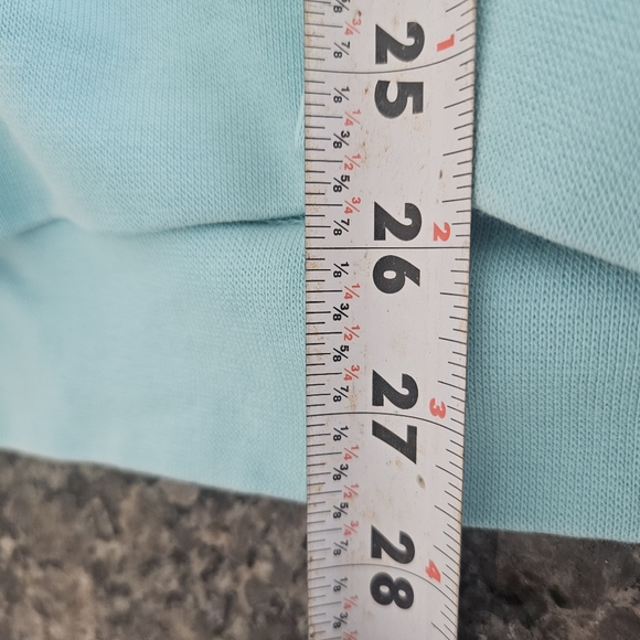 Seaside Style Women’s Small Aqua Blue Crewneck Sweatshirt | Like New - Picture 4 of 7